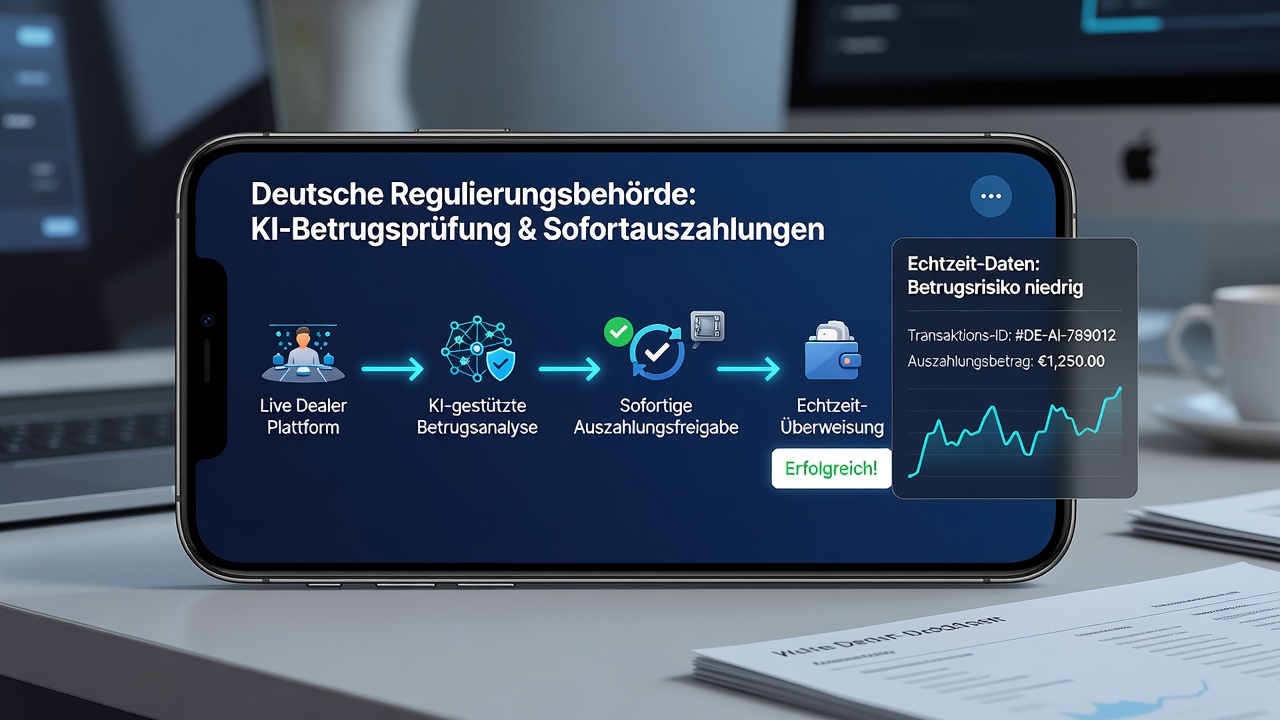 Detaillierte Darstellung von KI-Prüfabläufen bei Sofortauszahlungen